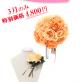 3月限定スペシャルプライス!!
ブーケ＆ブートニアが驚きの 4,800円!!